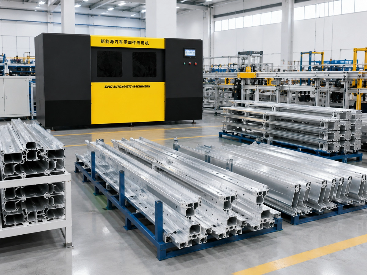 New energy vehicle aluminum parts factory application