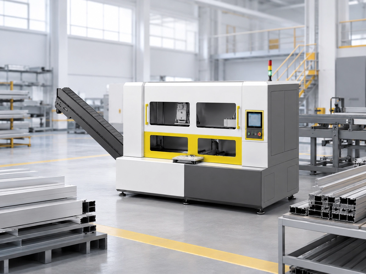 New energy vehicle aluminum profile cutting solution for multi-chamber components