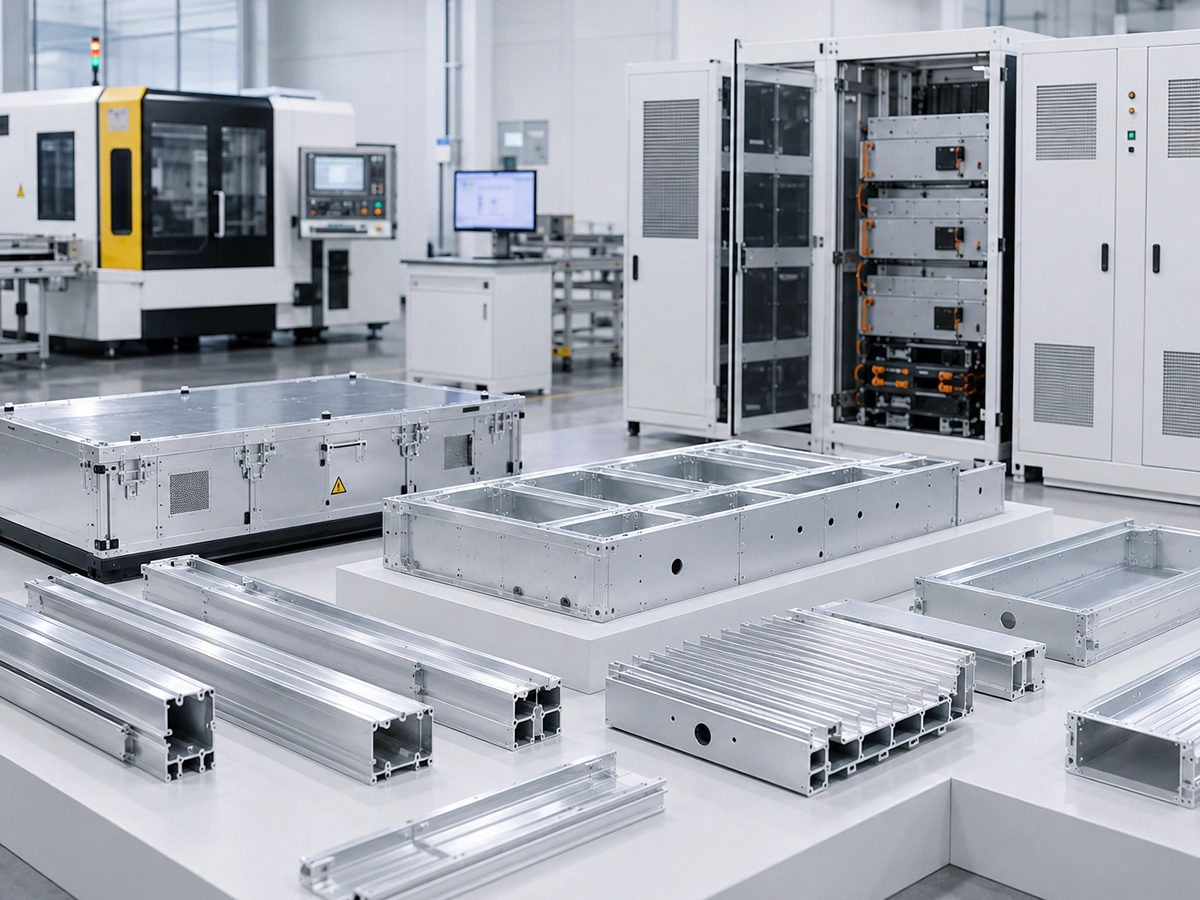 Energy storage enclosure aluminum profiles