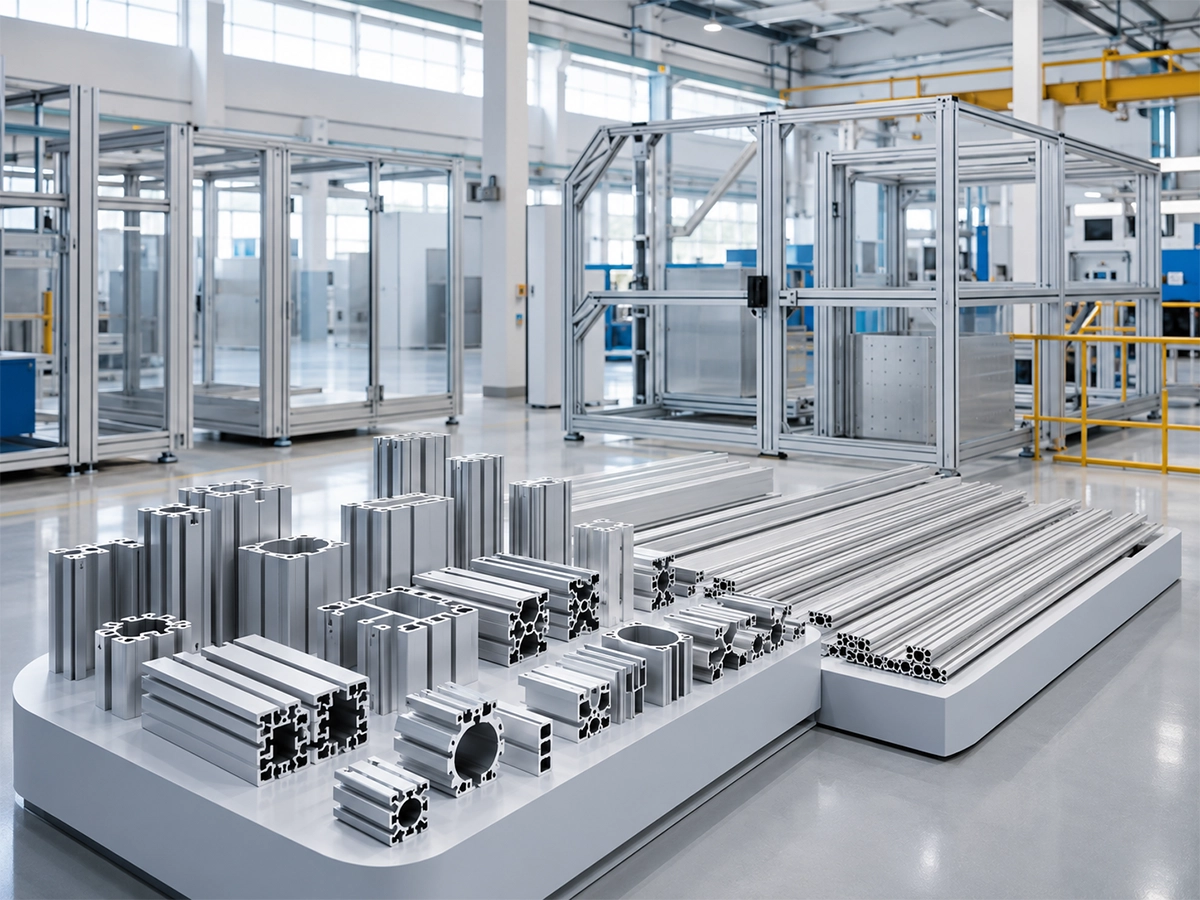 Industrial aluminum extrusion cutting application