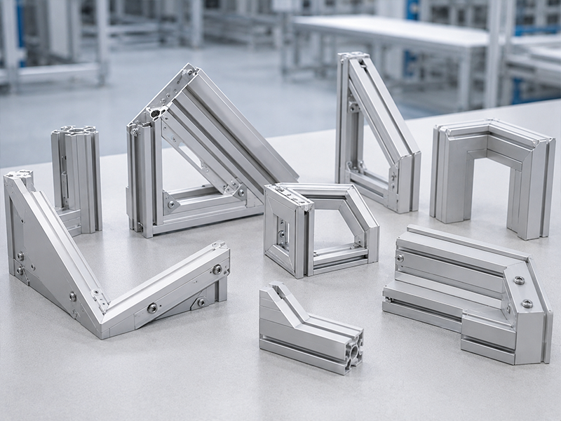 Custom multi-angle aluminum profile components and irregular angle connection parts