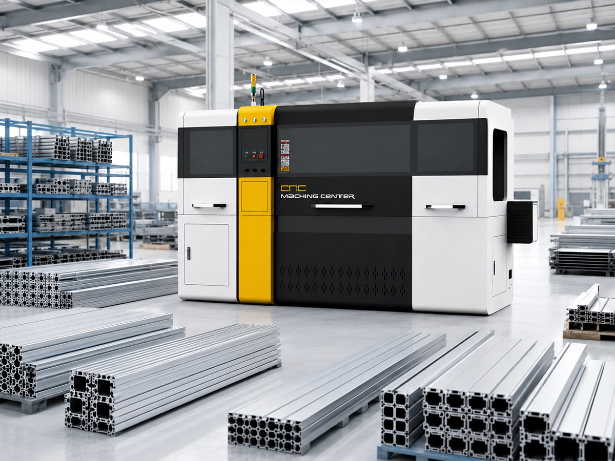 Jiurun automatic batch aluminum cutting machine with staged extrusion stock