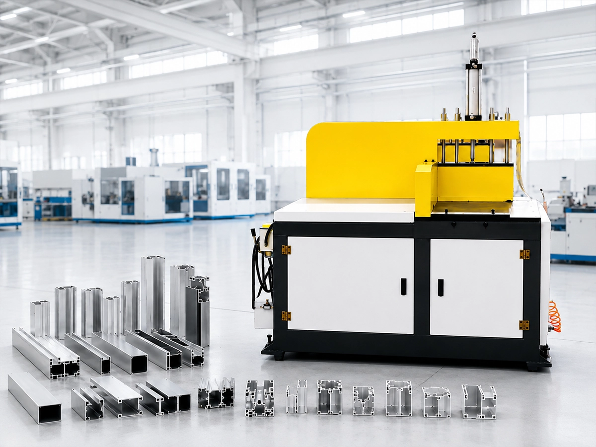 Jiurun flexible CNC aluminum cutting machine for changing profiles and smaller batches