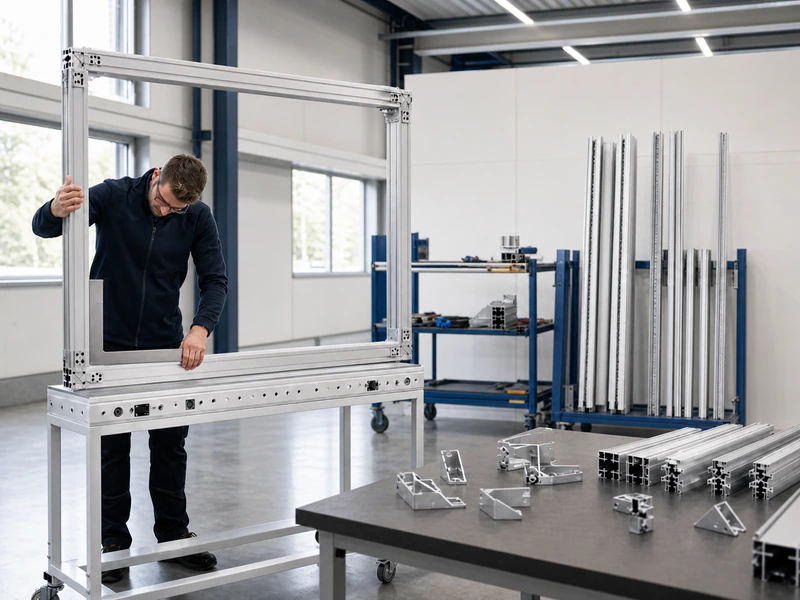 Energy storage aluminum frame profiles for zero-tail cutting
