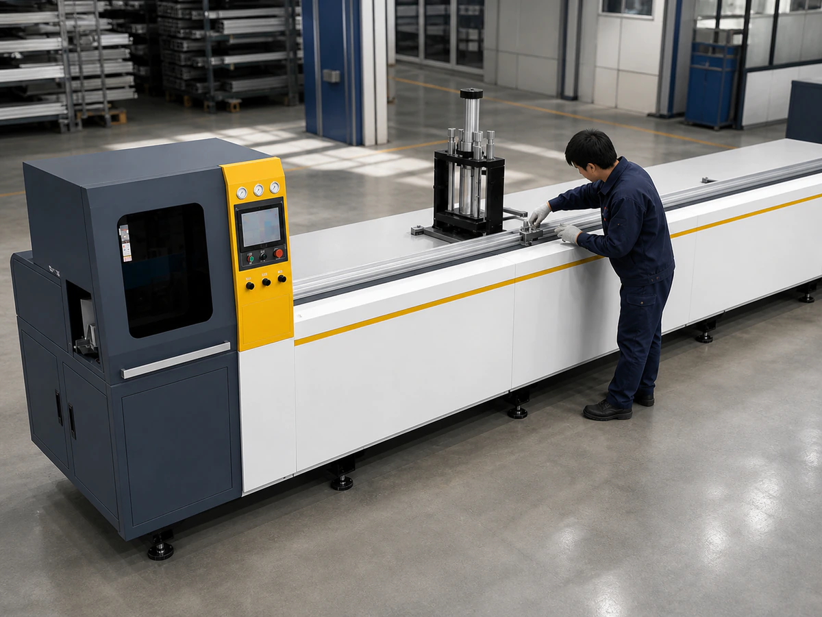 Factory feeding and clamping test on JR-650CNC-3A-1S zero-tail cutting machine