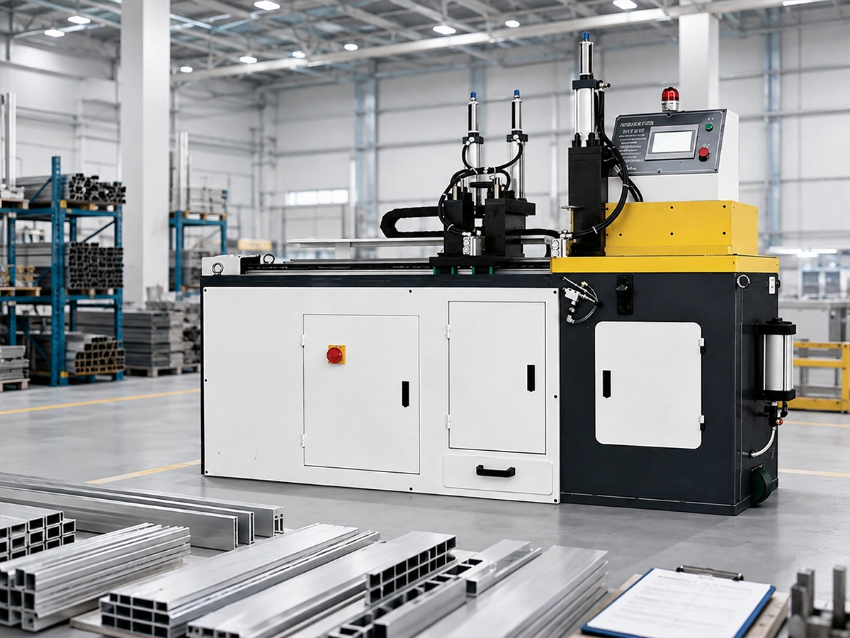 JR-455CNC CNC Aluminum Cutting System | JiurunCut JR-455CNC CNC aluminum cutting machine for flexible profile production