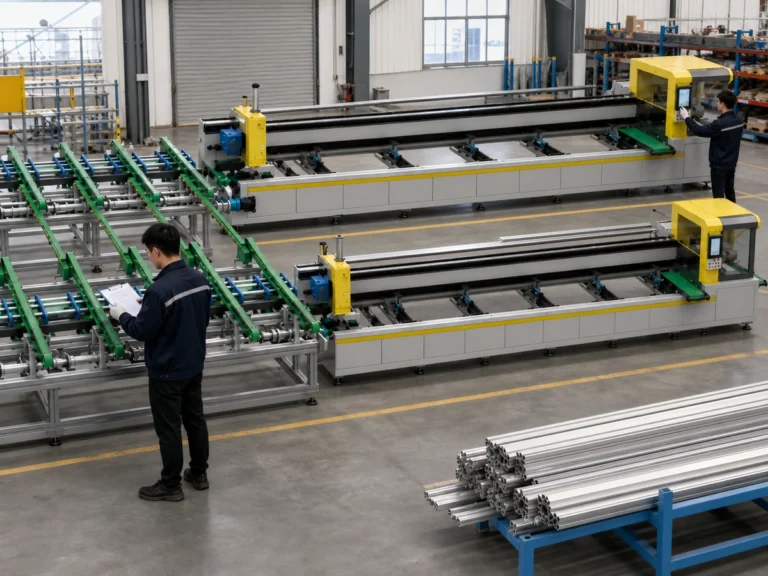 Aluminum Extrusion Cutting Machine - Factory Testing and Delivery
