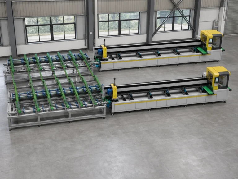 Aluminum Extrusion Cutting Machine - 45-Degree Machine View