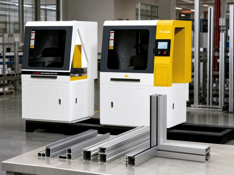 Aluminum Profile Cutting Machine application - Curtain wall profiles