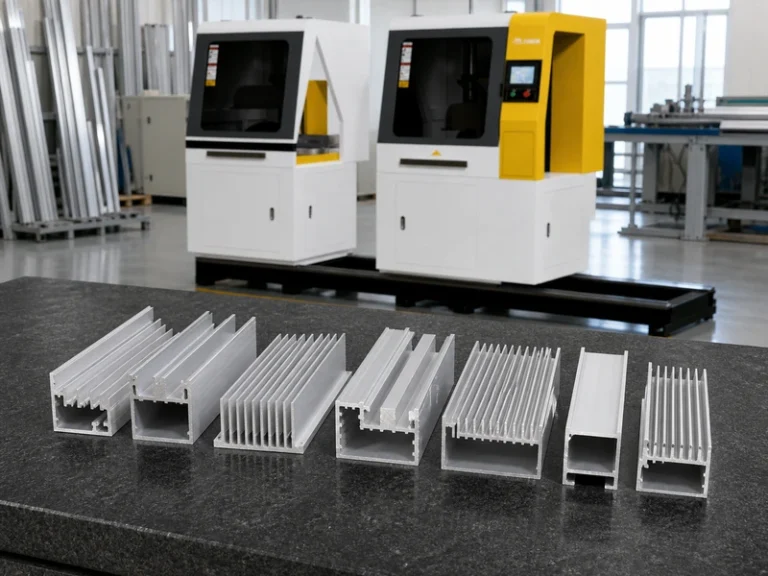 Aluminum Profile Cutting Machine application - Heat sink profiles