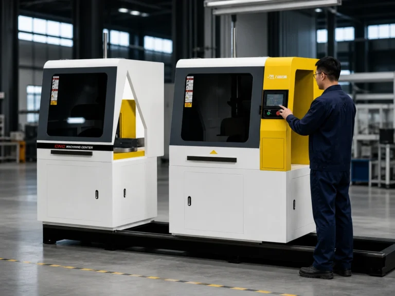 Aluminum Profile Cutting Machine - Control Interface and Operation