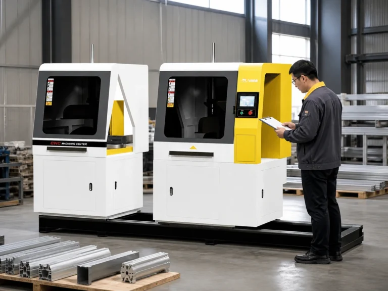 Aluminum Profile Cutting Machine - Factory Testing and Delivery