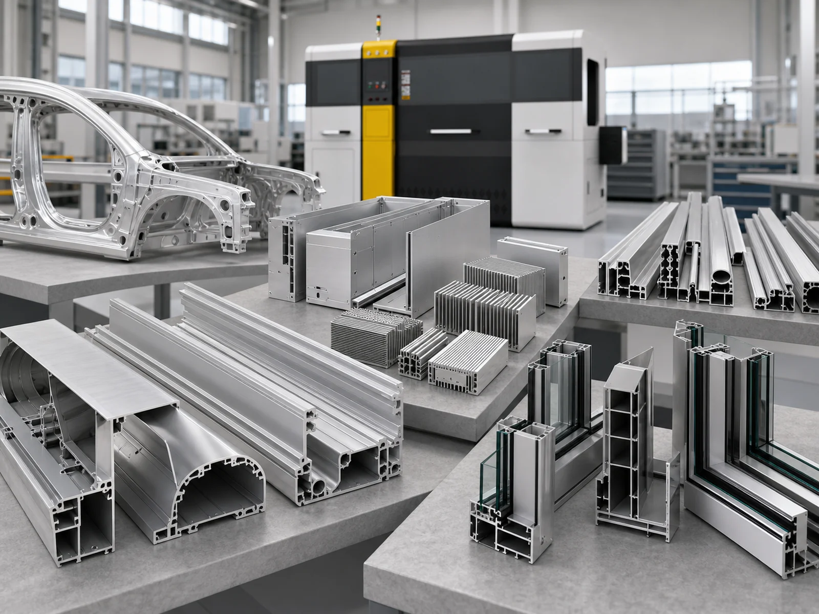 JR-650CNC automatic aluminum cutting machine with automotive, frame and extrusion applications