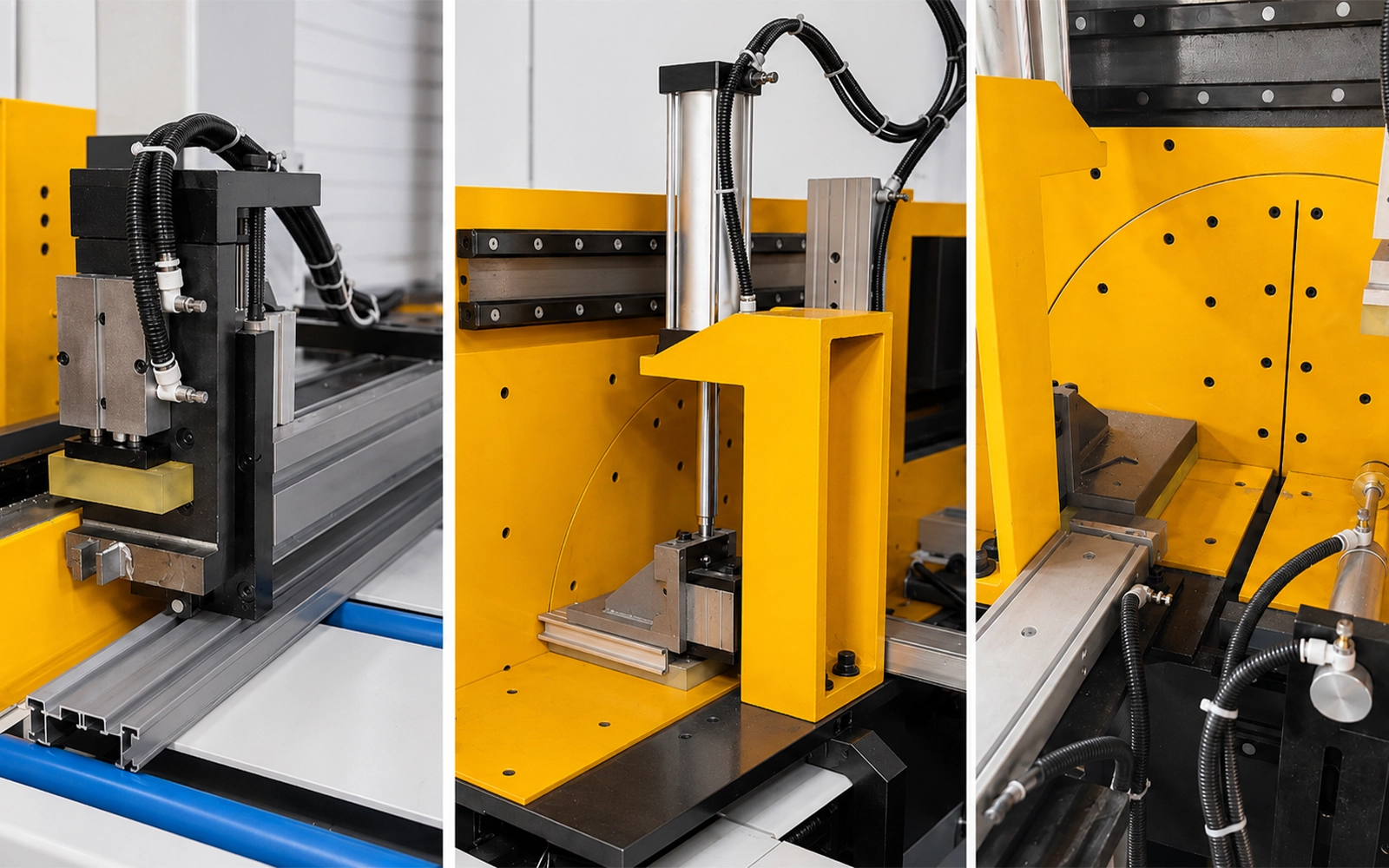 JR-550CNC-CORNER profile feeding, clamping and servo positioning system