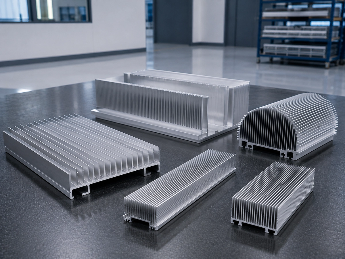 Precision circular-sawn aluminum heat sinks with straight thin fins