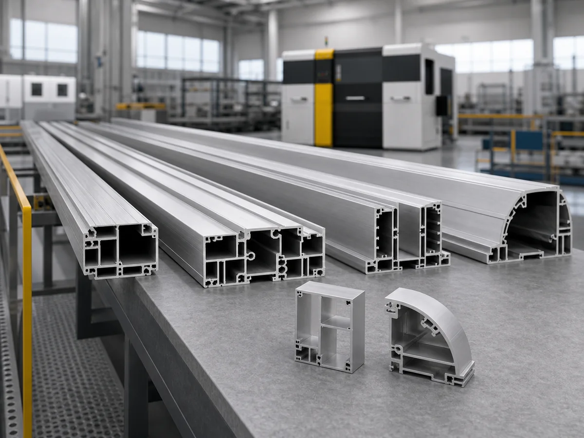 Long large-section aluminum extrusions prepared for rail transit cutting applications