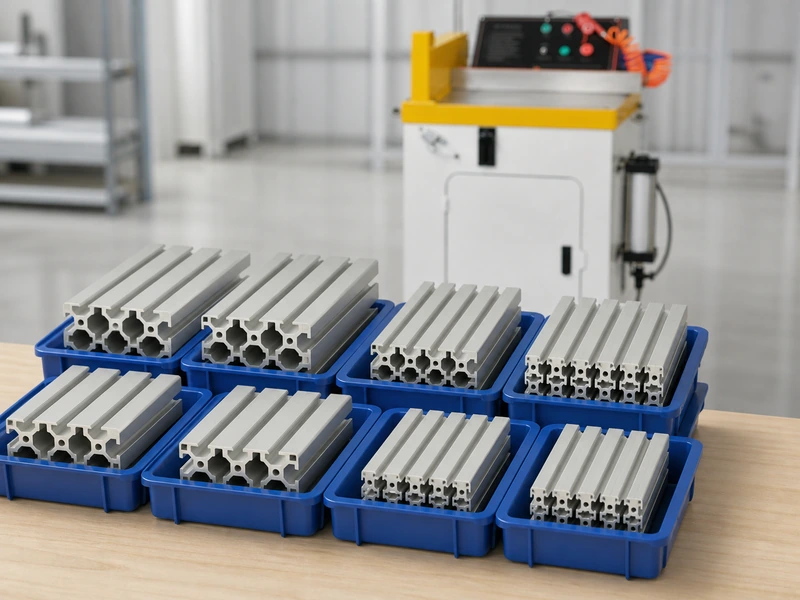 Small batches of industrial aluminum profiles