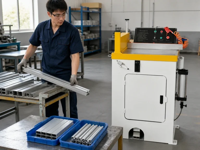 Semi-Automatic Aluminum Cutting Machine application - Workshop flexible production