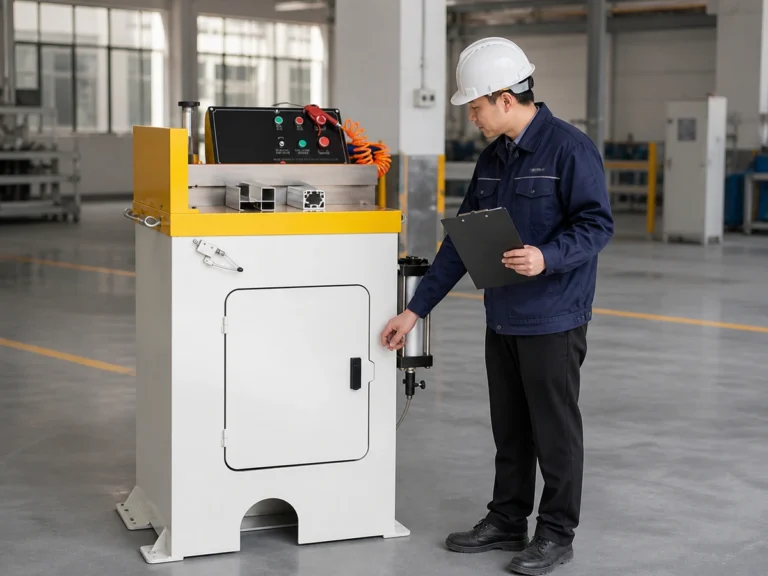 Semi-Automatic Aluminum Cutting Machine - Factory Testing and Delivery