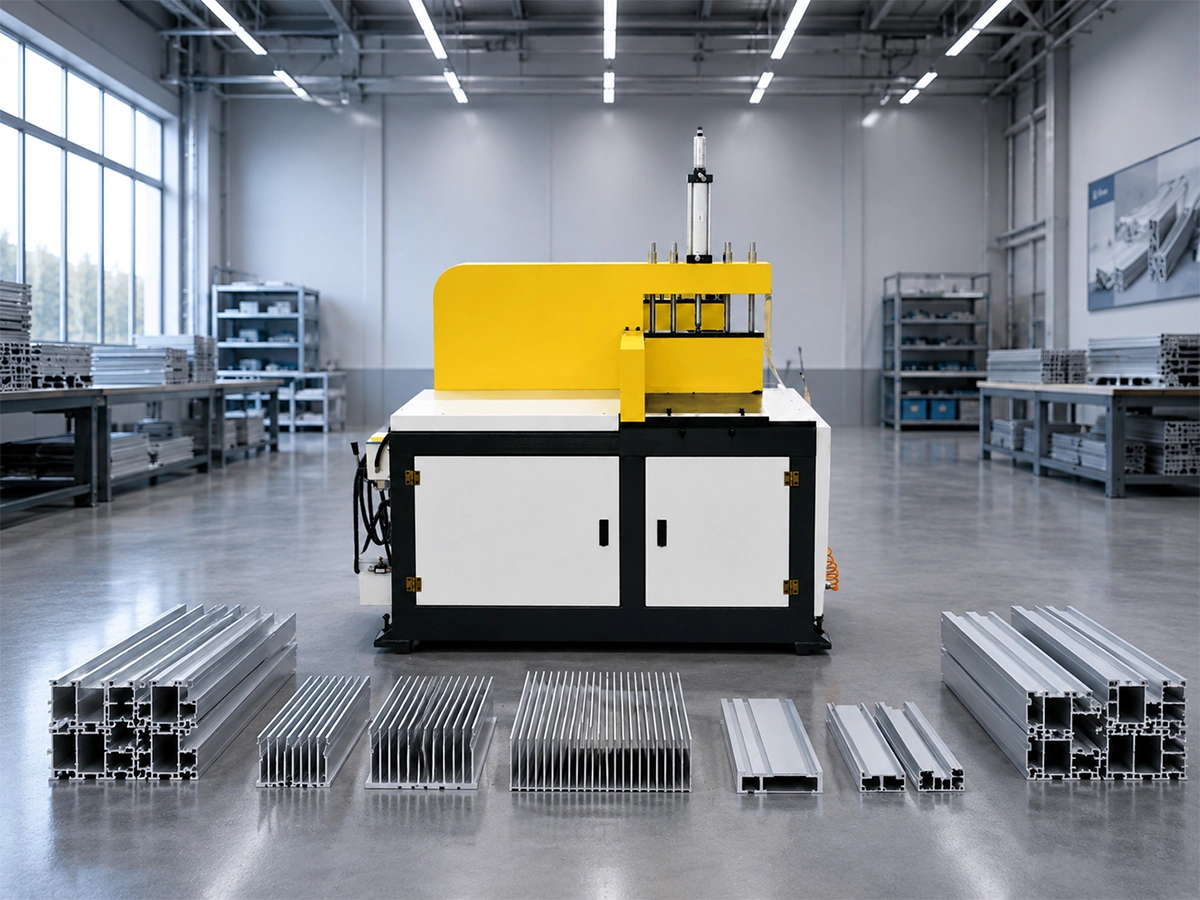 Aluminum heat sink profile cutting application