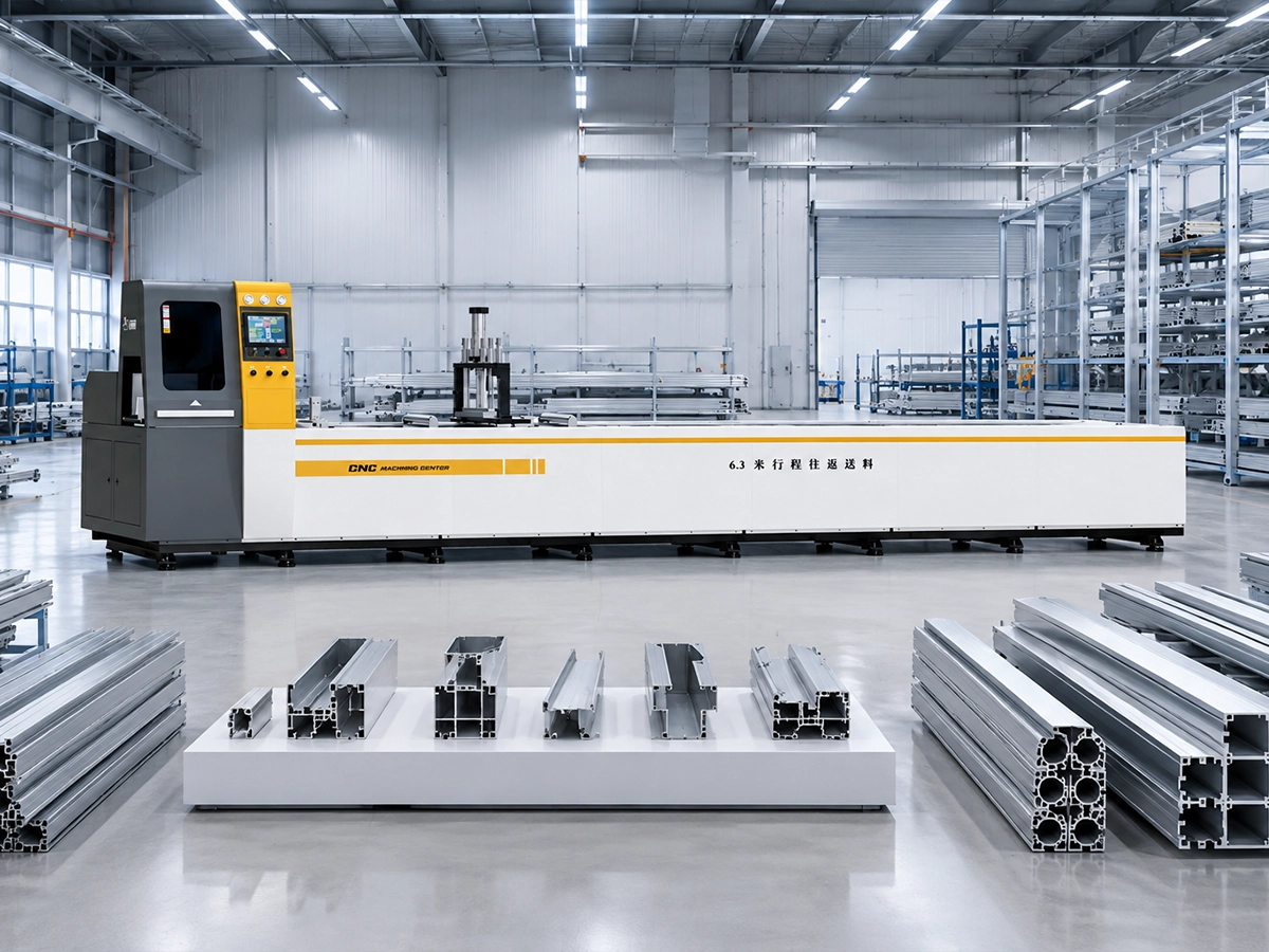 Aluminum cutting solution for rail transit structural profiles