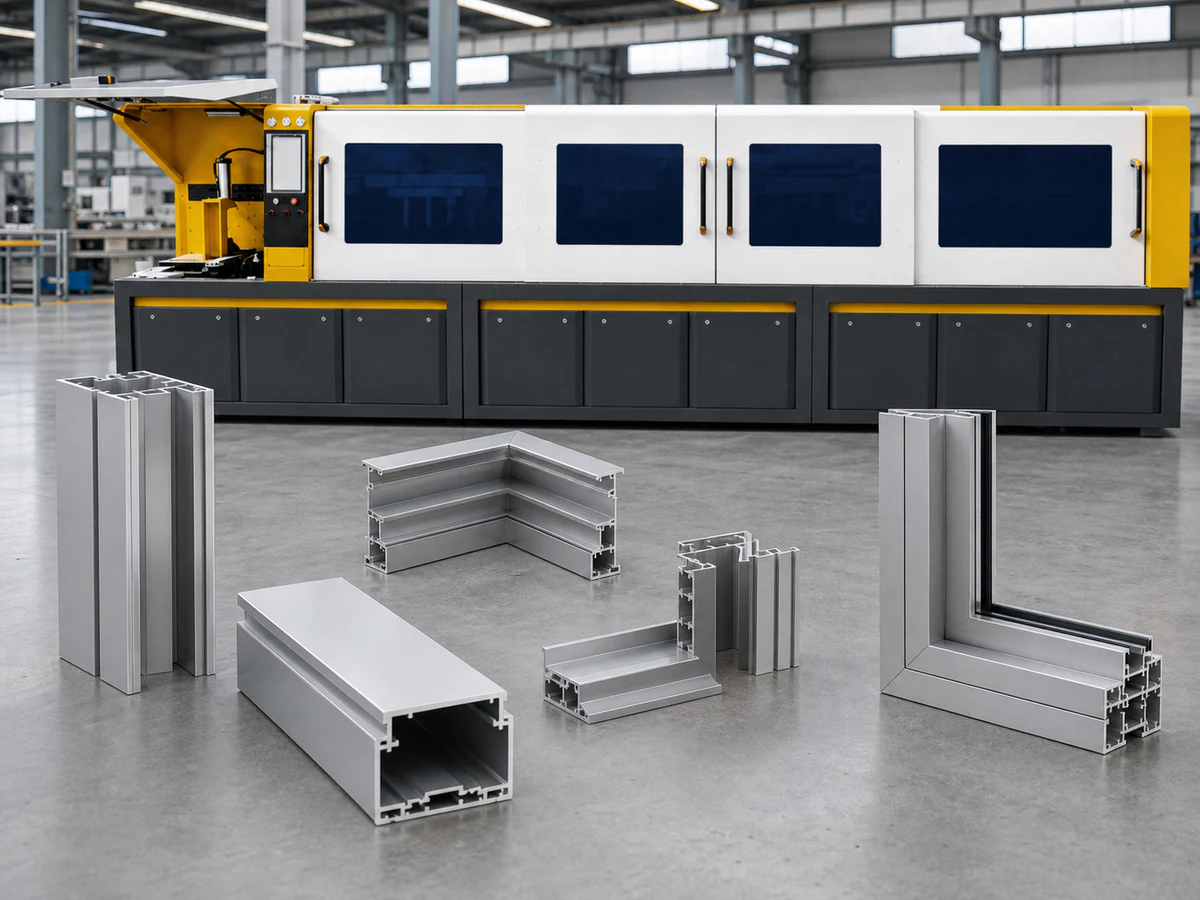 Jiurun JR-550CNC-CORNER for curtain wall multi-angle aluminum cutting