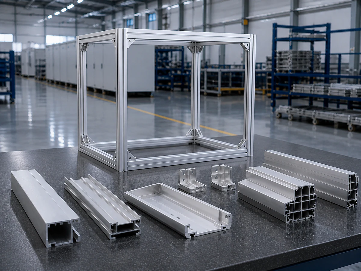 PACK frame aluminum members prepared for assembly-fit review