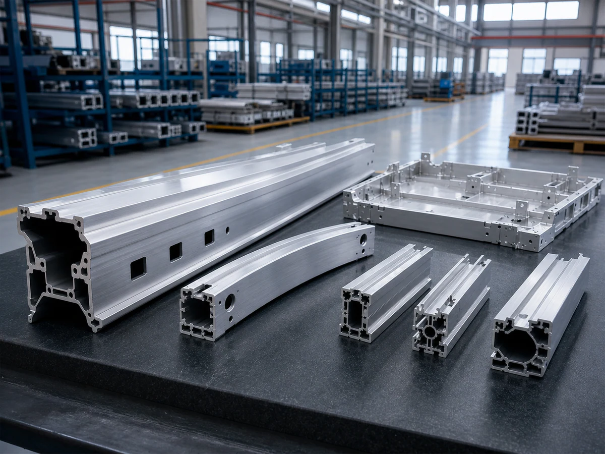 Crash beam aluminum extrusion with reinforced multi-cavity cross-section