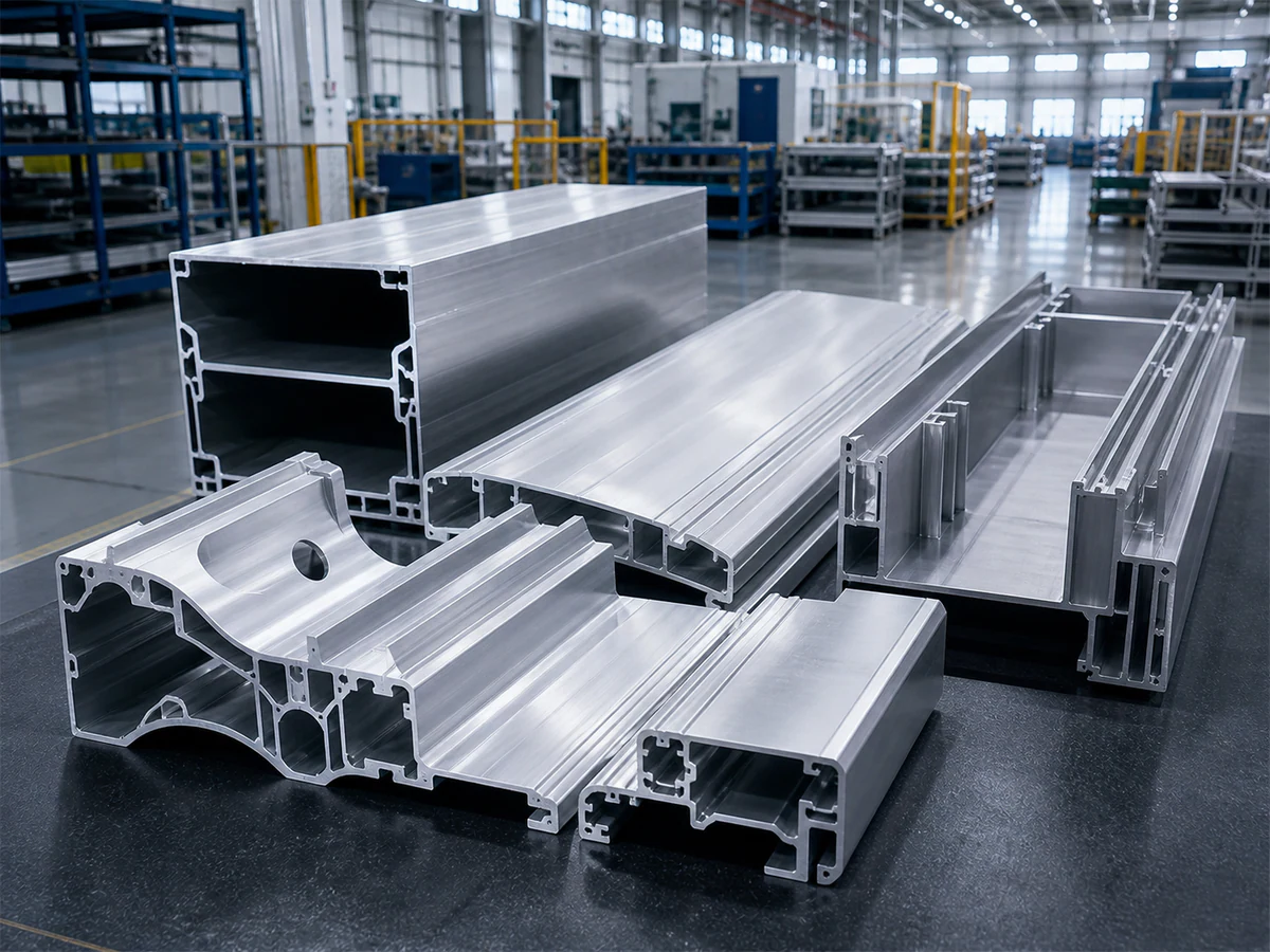 Large multi-cavity aluminum profile sections for EV structural parts
