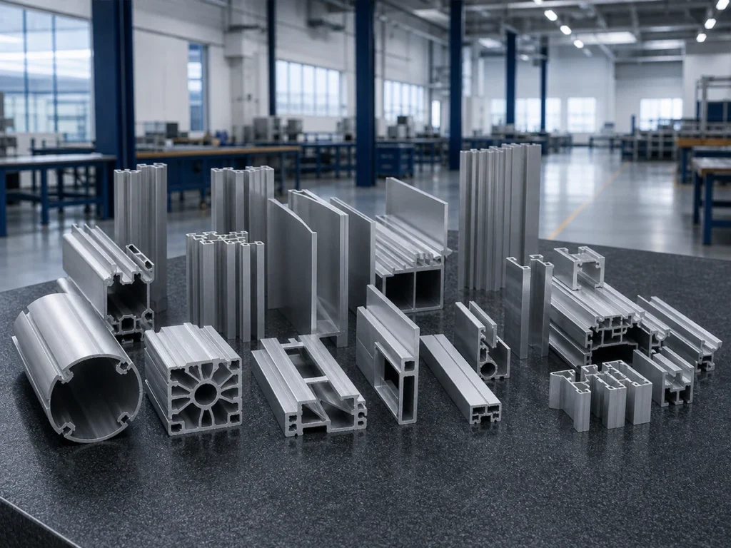 Aluminum cutting machine RFQ — Industrial aluminum extrusion profile family prepared for cutting-process evaluation