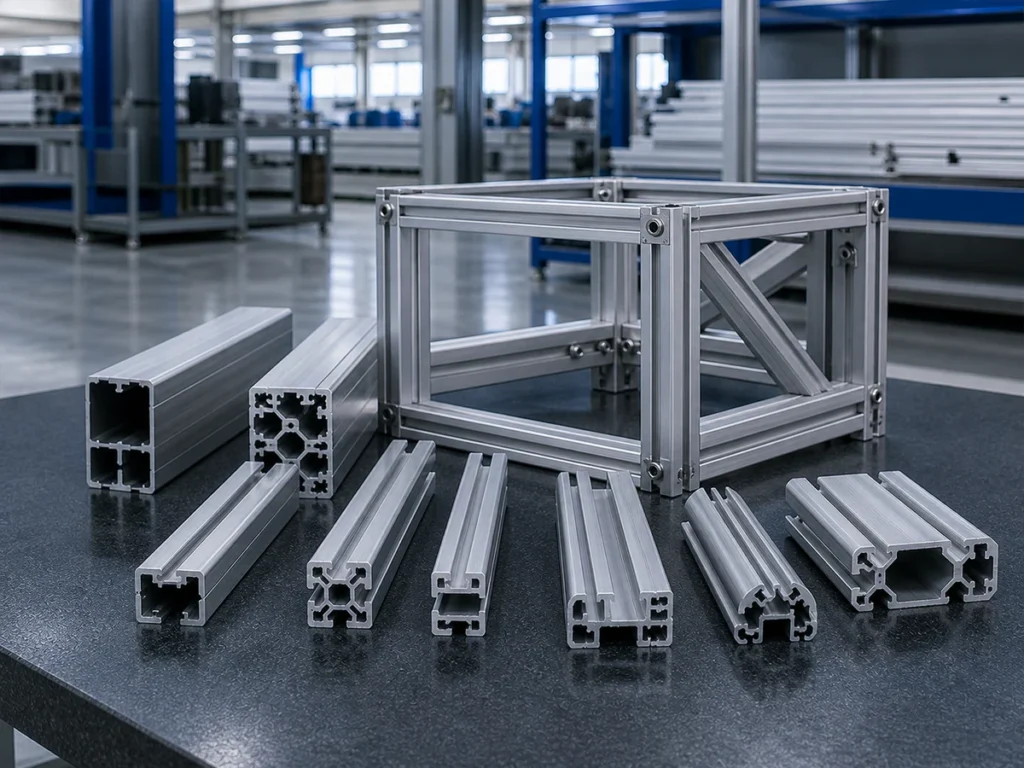 Aluminum profile cutting — Automation frame aluminum profiles for repeat batch cutting