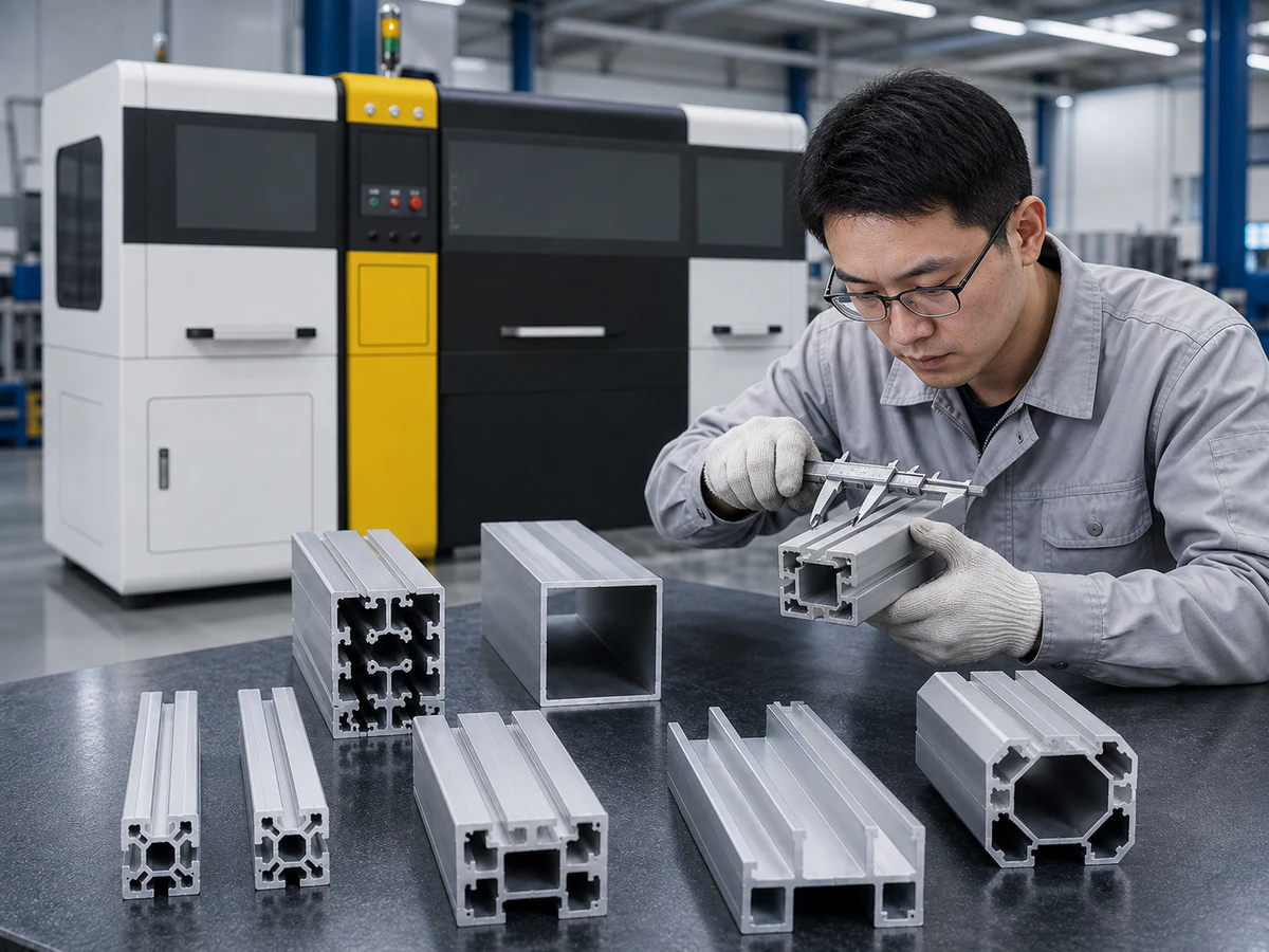 Industrial aluminum samples inspected during batch review