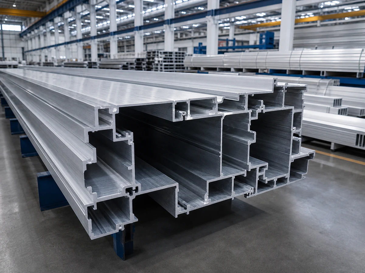 Large reinforced multi-cavity rail transit aluminum extrusion