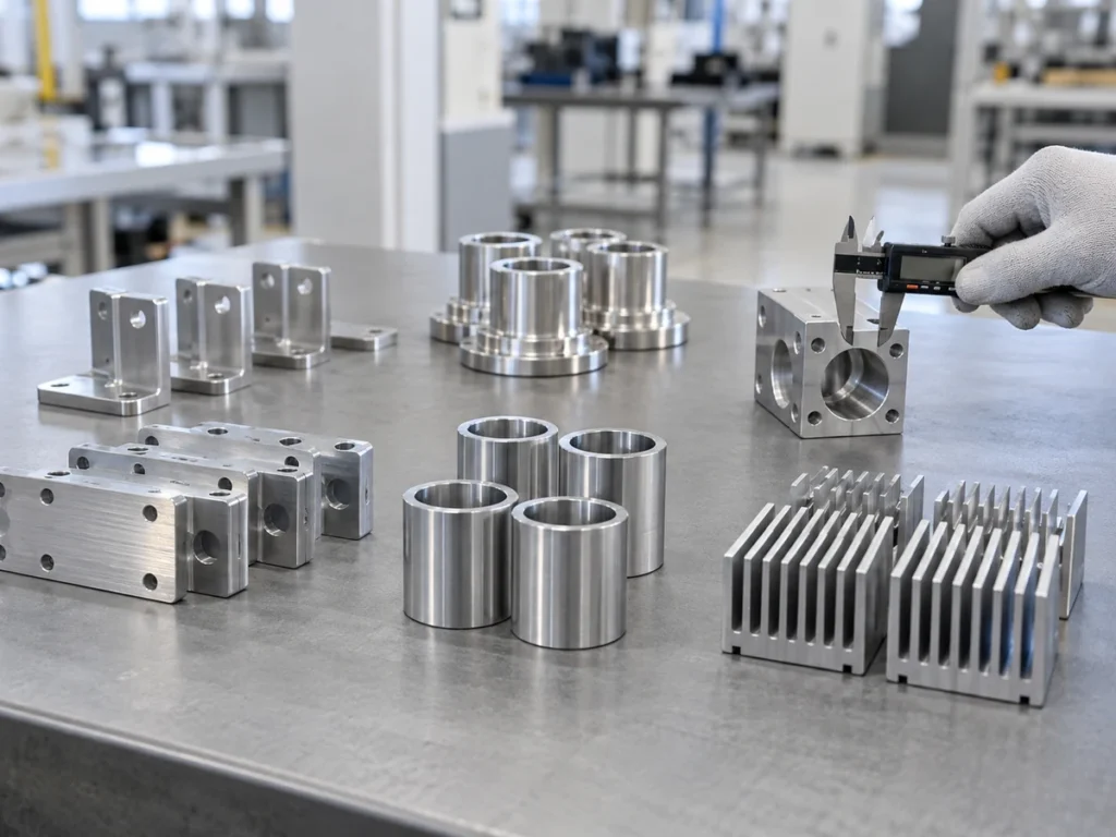 Machined rings, brackets and finned parts for an aluminum bead blasting surface review