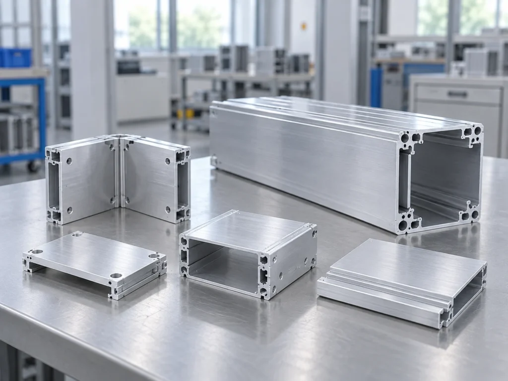 Housing sections and flat covers arranged as separate sample parts