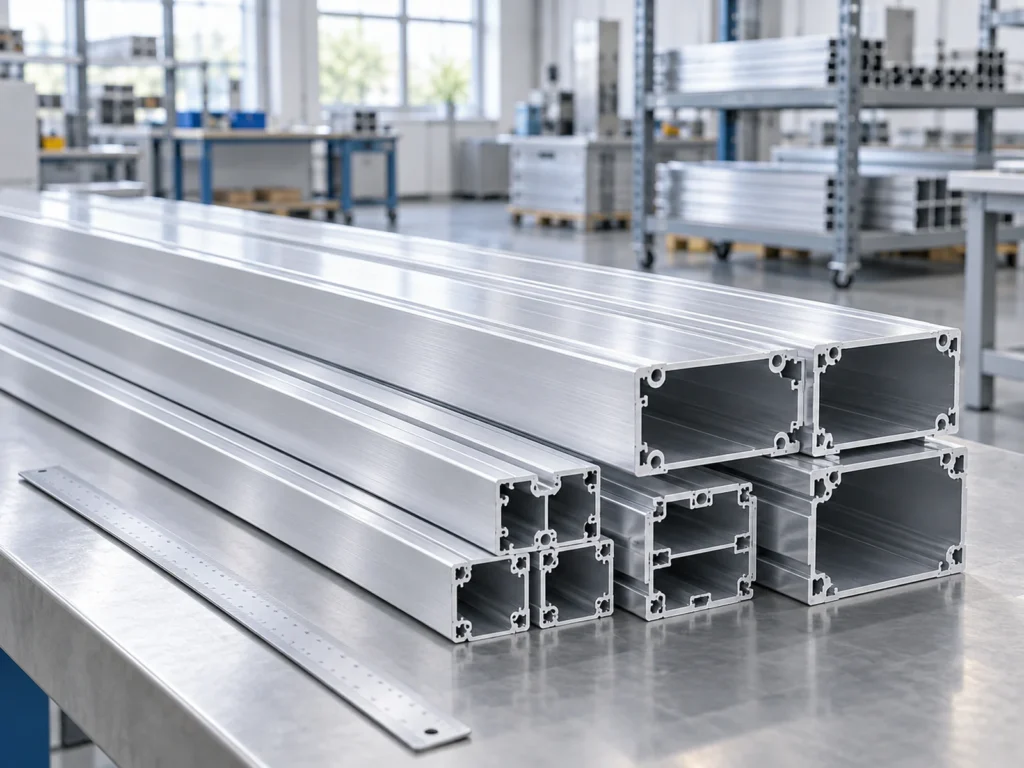 Hollow housing sections and a flat panel for an aluminum snap-fit profiles drawing review