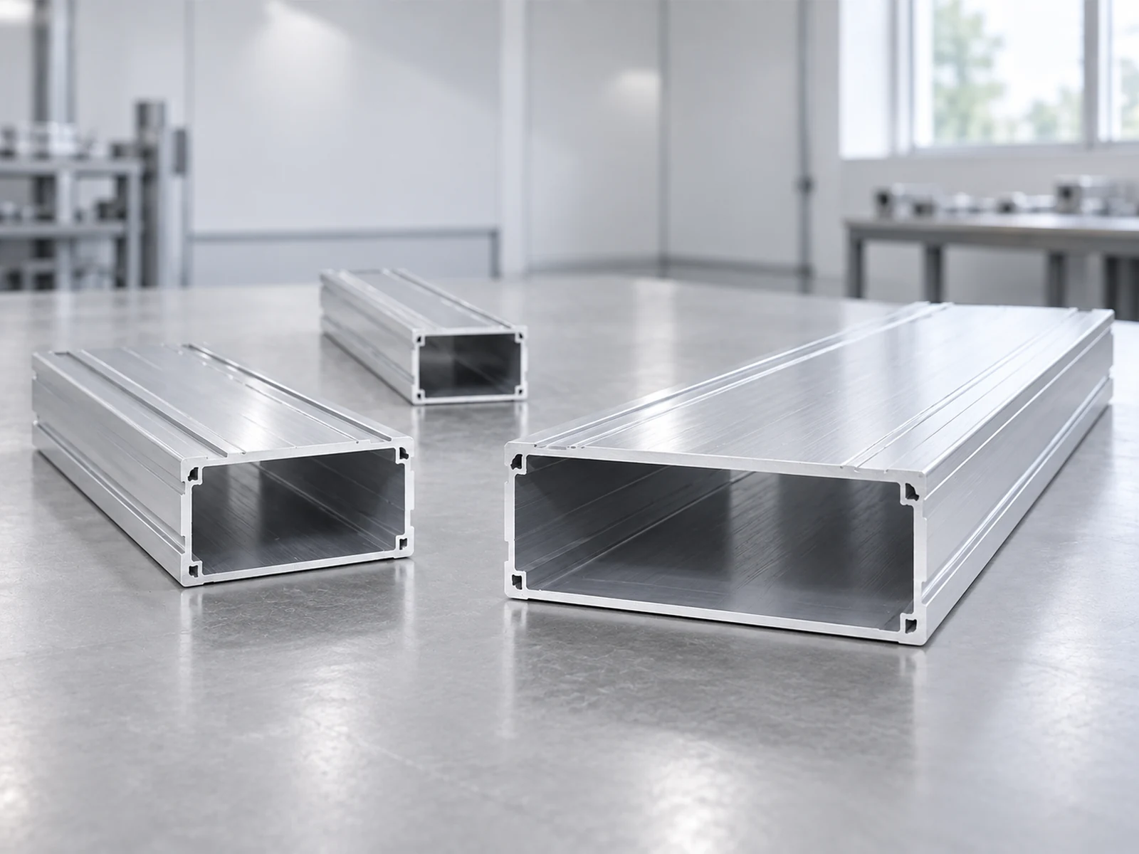Aluminum saw cutting review: rectangular hollow aluminum profiles with plain ends