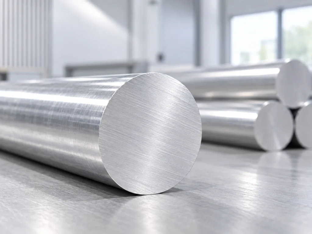 Solid round bar end illustrating material geometry in an aluminum circular saw vs band saw review