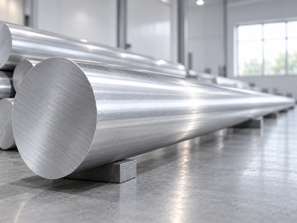 Round bar ends and long cylindrical stock on support blocks