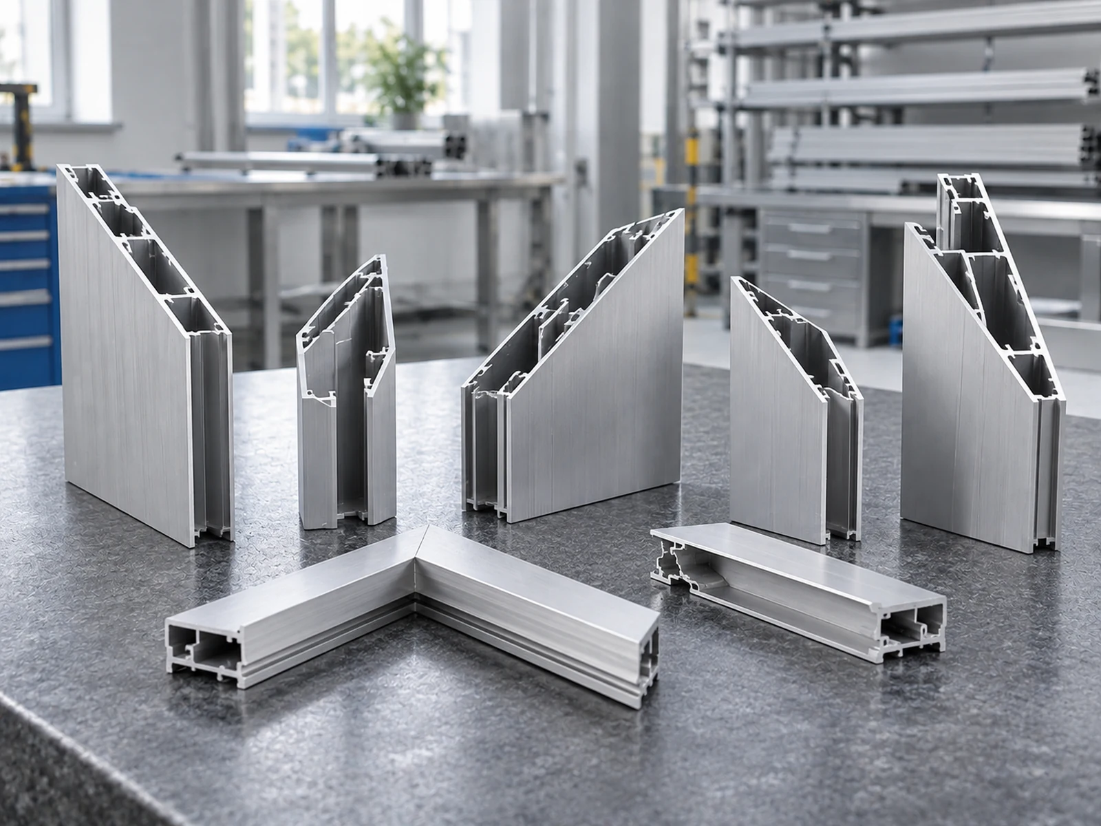 Illustrative mitered profile forms for an aluminum saw for sign fabrication enquiry